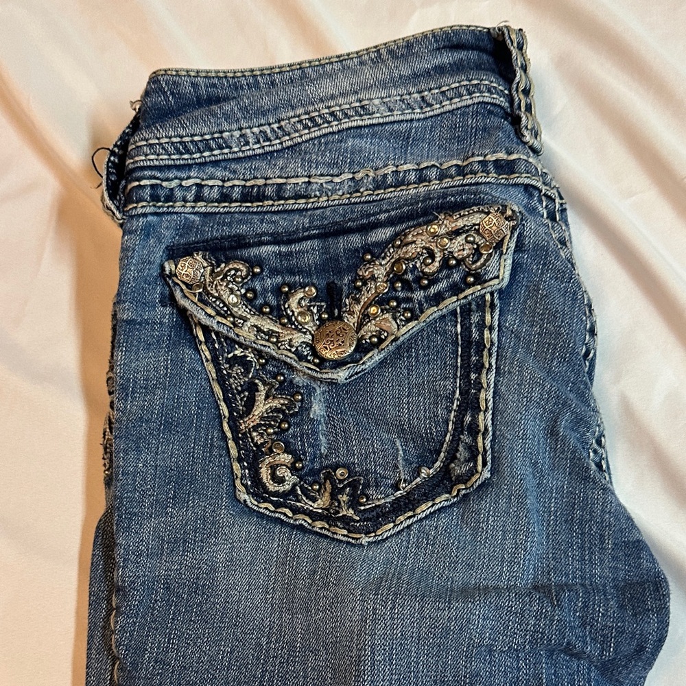 Silver Jeans Women's Embellished Boot Cut Jeans - Blue